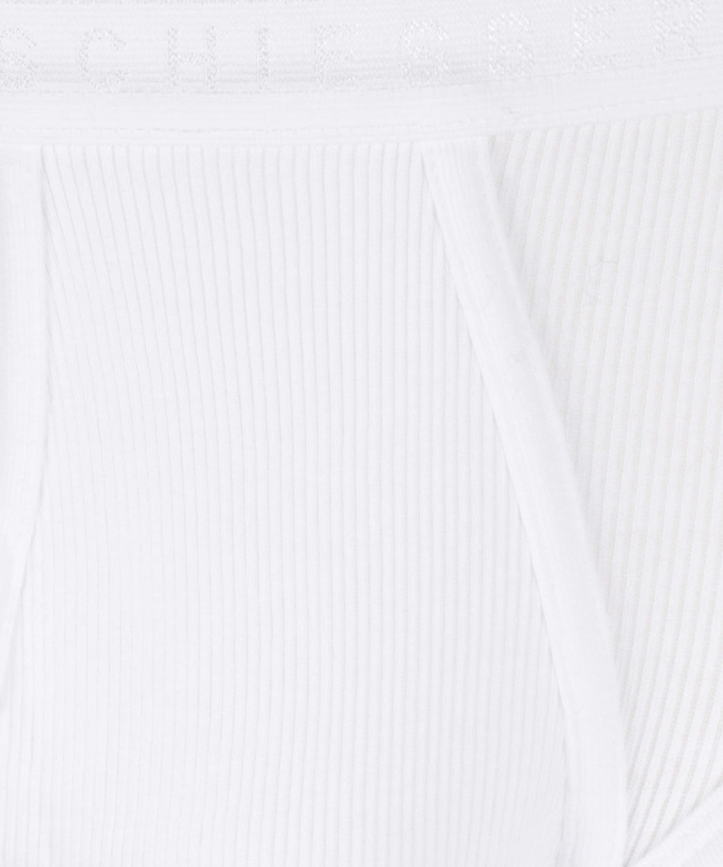 Sportslips mit Doppelripp-Details | Weiß