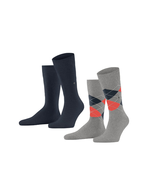 Everyday Argyle Mix 2-Pack Men's Socks | Grey