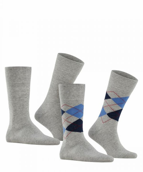 Everyday Argyle Mix 2-Pack Men's Socks | Grey