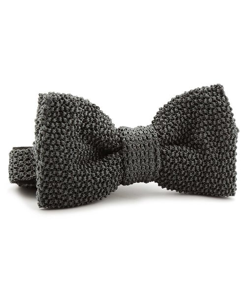 Elegant Silk Bow | Anthracite Grey