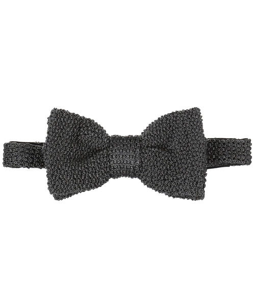 Elegant Silk Bow | Anthracite Grey