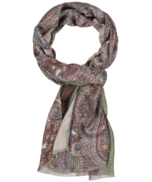 Scarf Double Silk | Brown