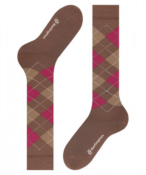 Marylebone Women's Knee Socks | Brown