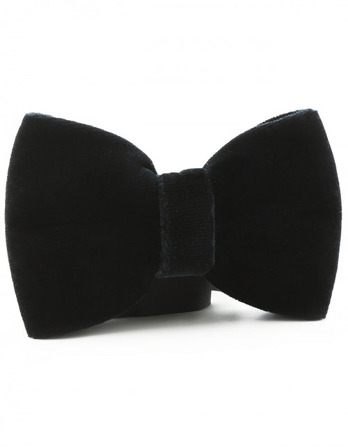 Velvet velour bowtie | Navy Blue