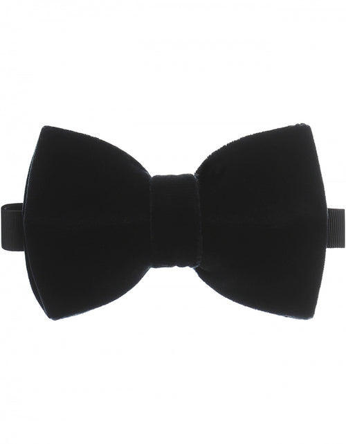 Velvet velour bowtie | Navy Blue