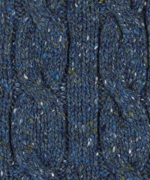 Irish Wool Scarf | Denim Blue