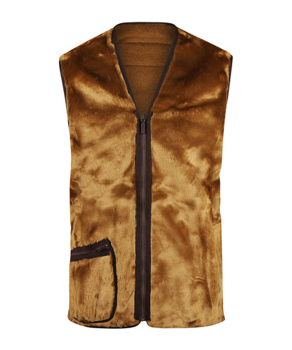 Warmer Pile-Liner-Bodywarmer | Braun