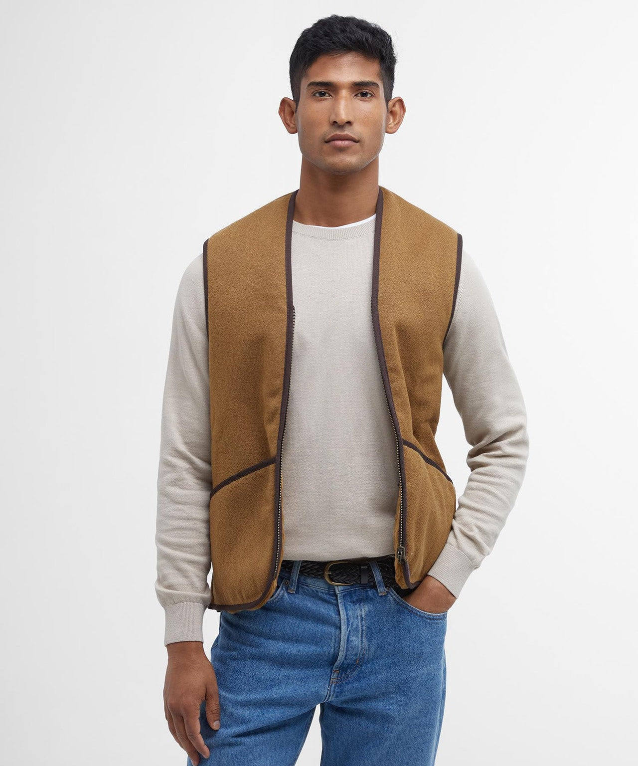 Warmer Pile-Liner-Bodywarmer | Braun