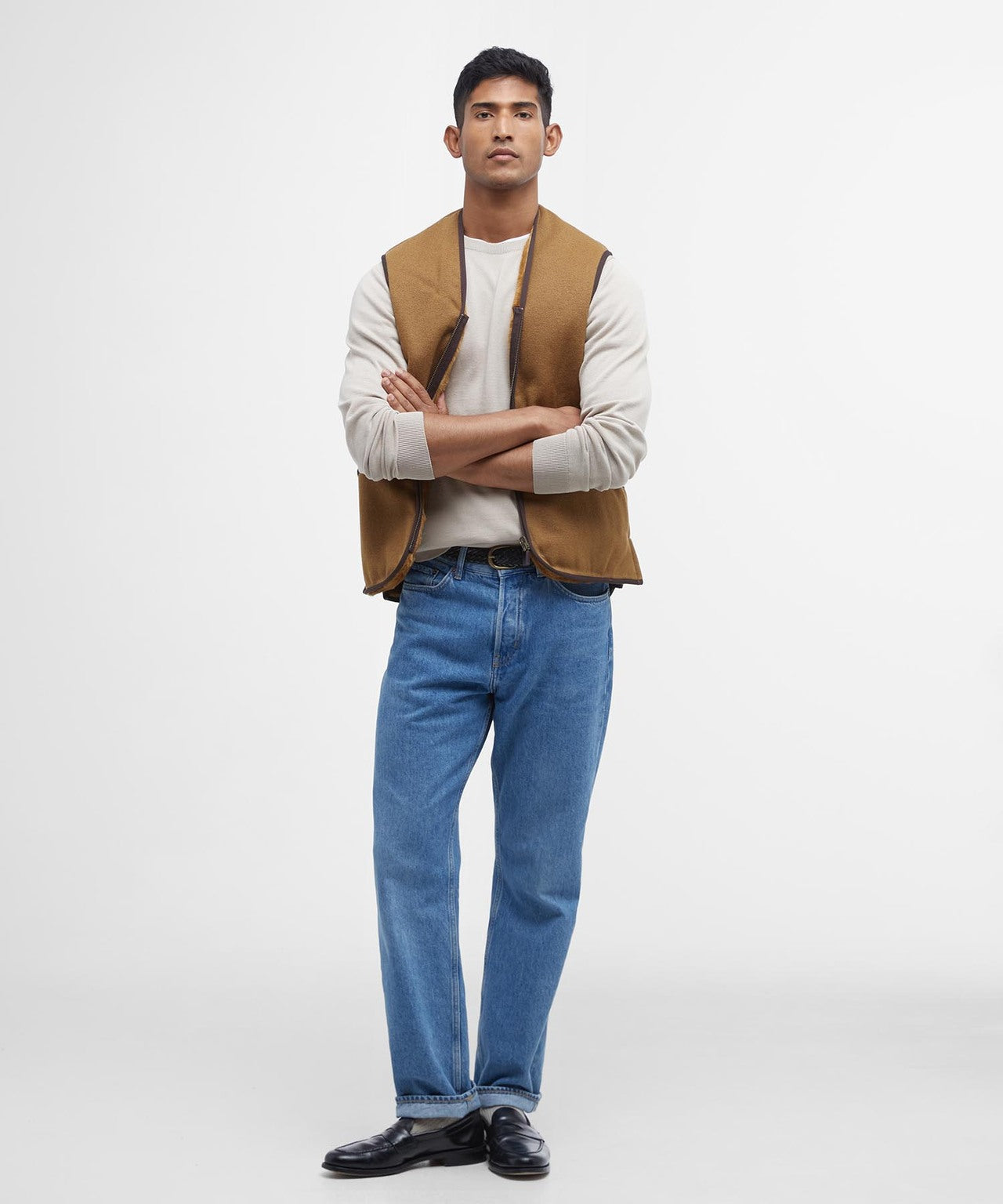 Warmer Pile-Liner-Bodywarmer | Braun