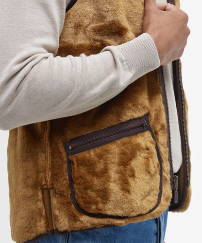 Warmer Pile-Liner-Bodywarmer | Braun