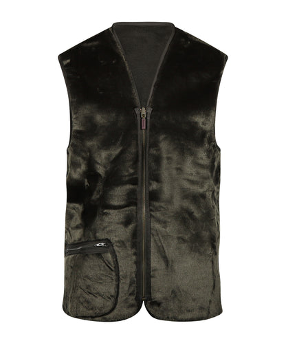 Warmer Pile-Liner-Bodywarmer | Grün