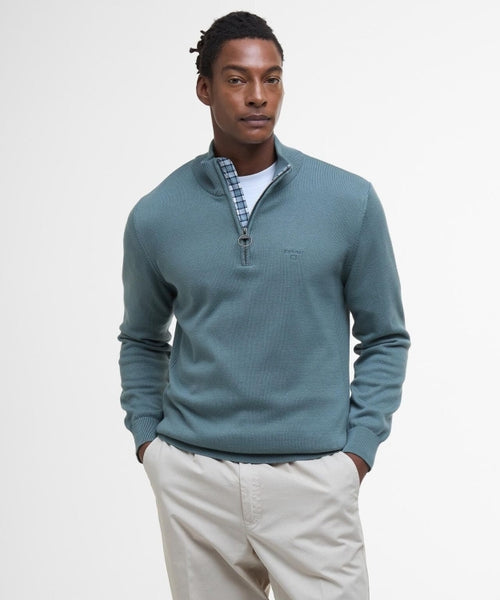 Barbour Cotton Half Zip Pullover | Grey