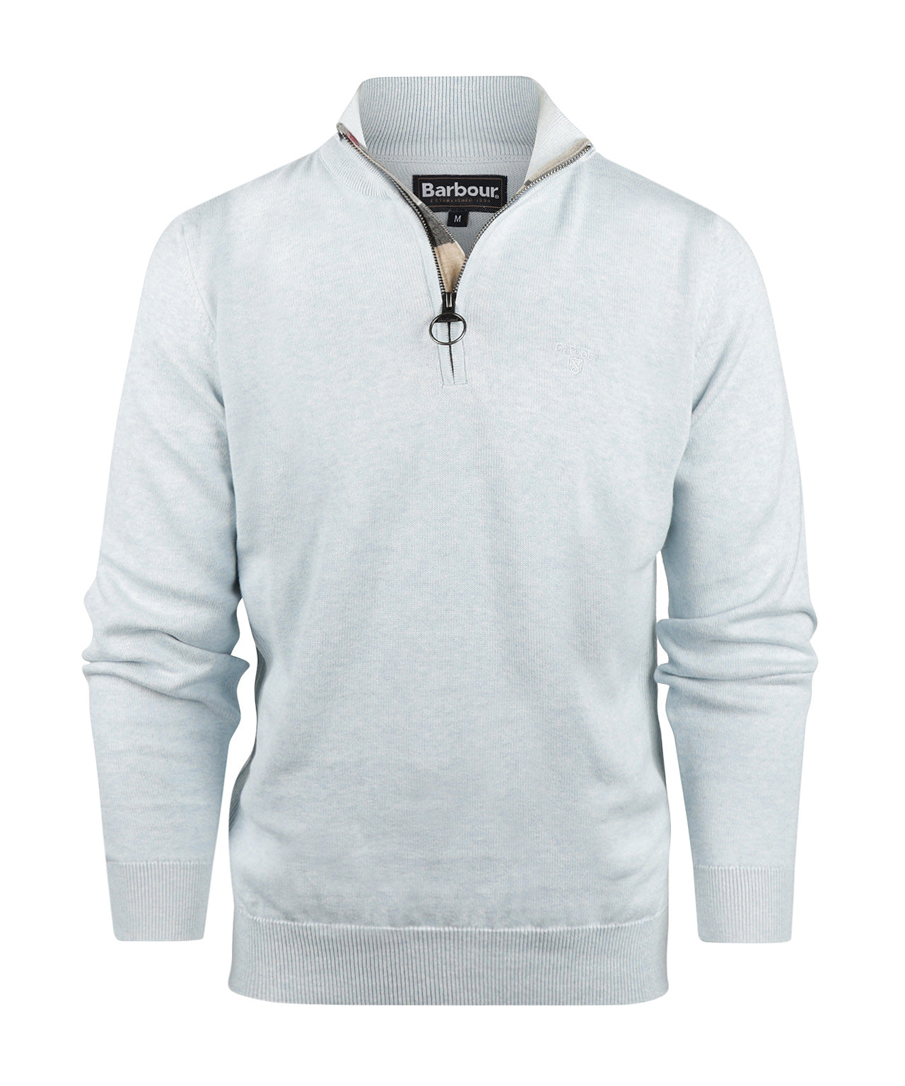 Cotton Half Zip | Ocean Sky