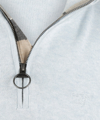 Cotton Half Zip | Ocean Sky