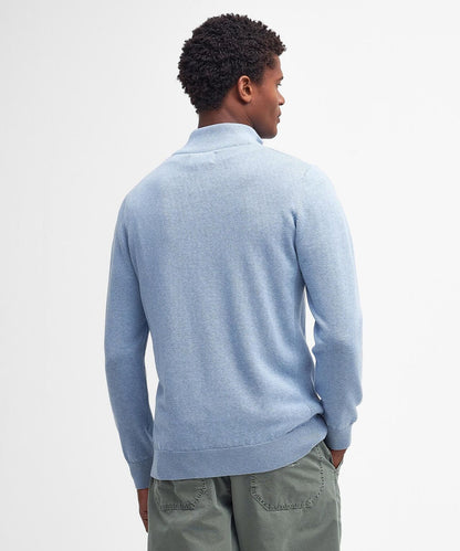 Cotton Half Zip | Ocean Sky