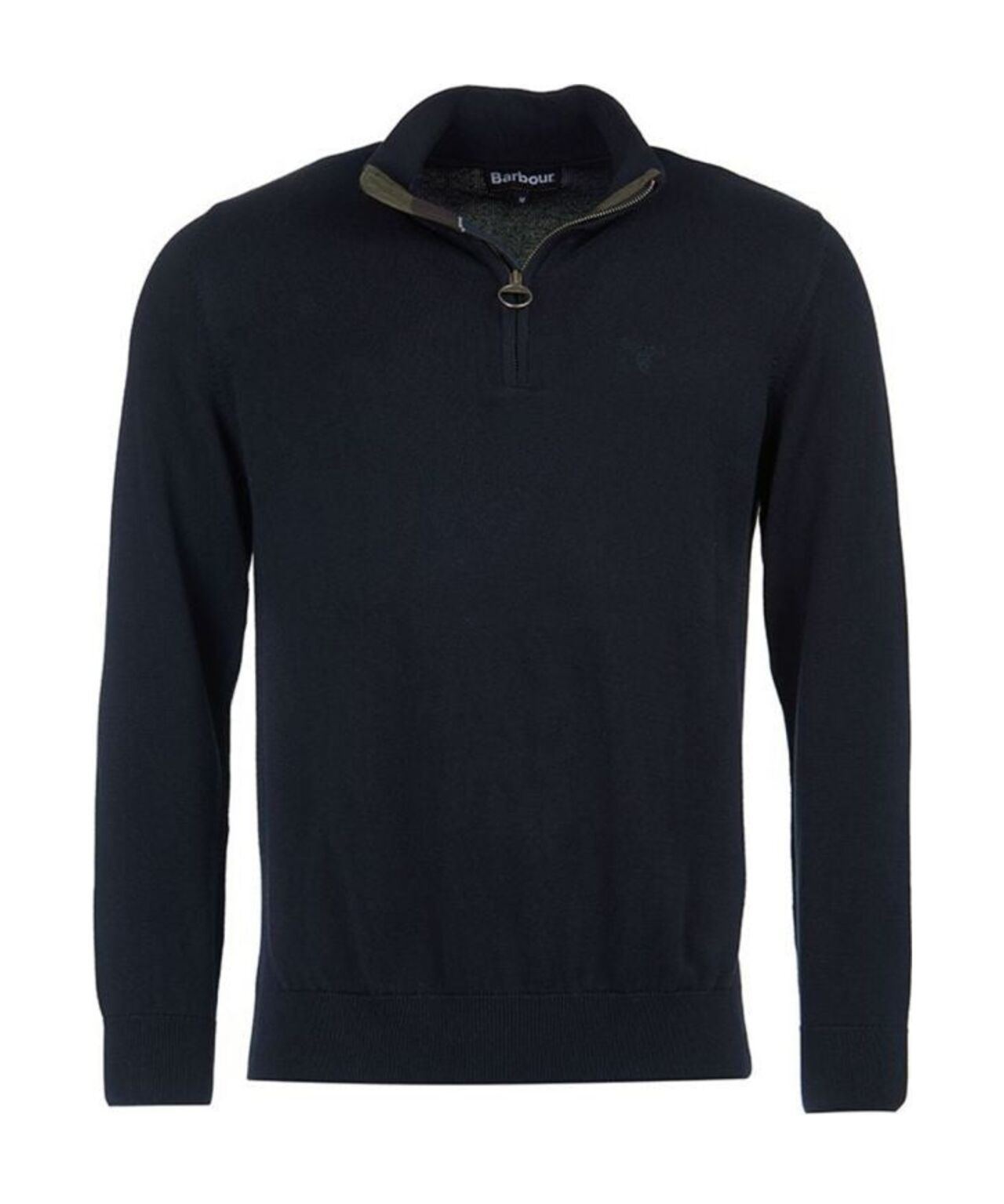 Cotton Half Zip | Navy