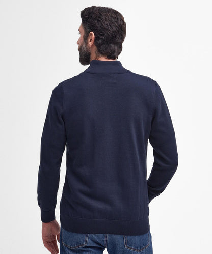 Cotton Half Zip | Navy