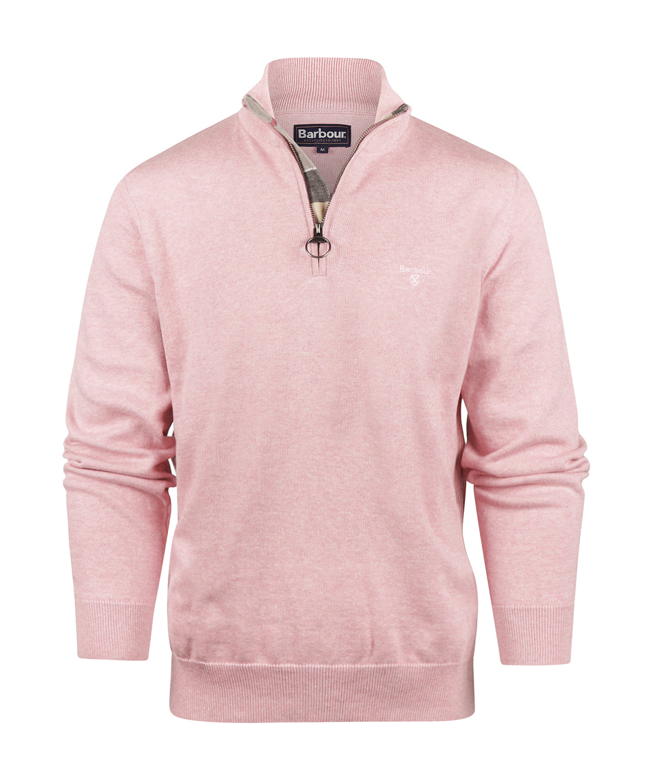 Cotton Half Zip | Pink