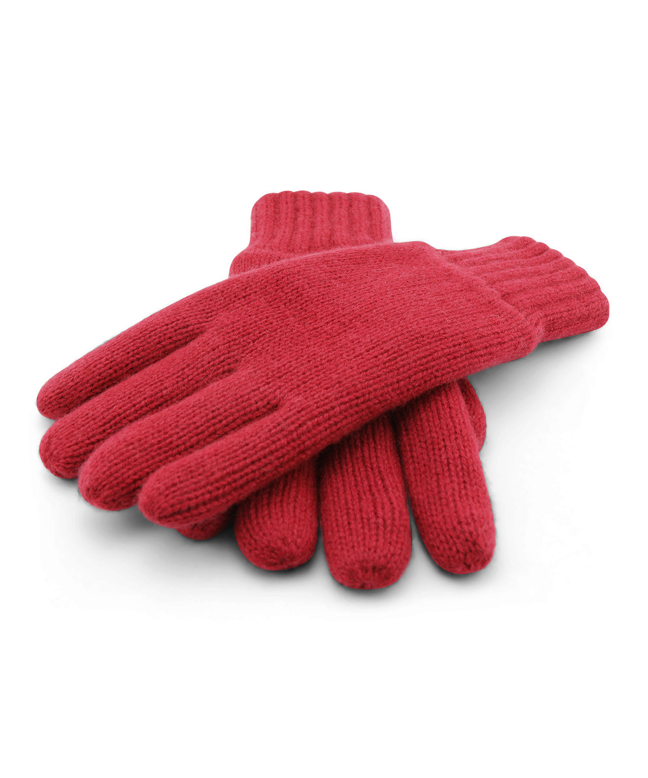 Warme Handschuhe aus Wollmischgewebe | Rot