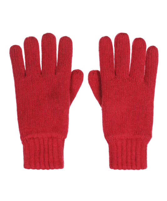 Warme Handschuhe aus Wollmischgewebe | Rot