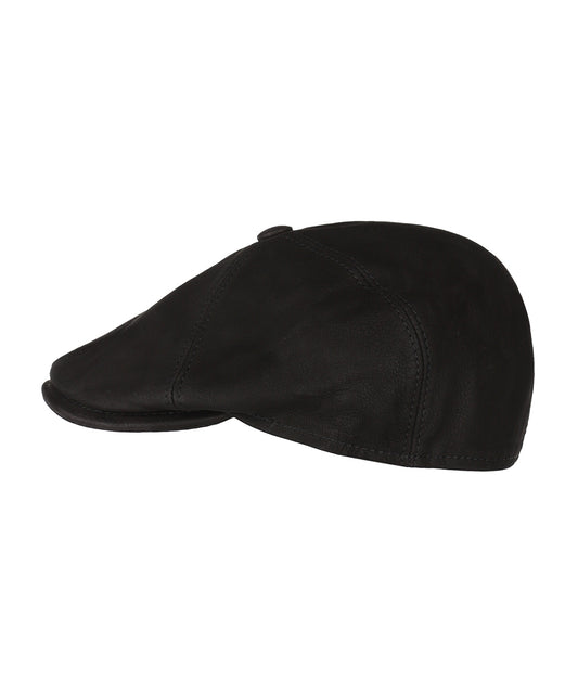 Lederkappe | Schwarz