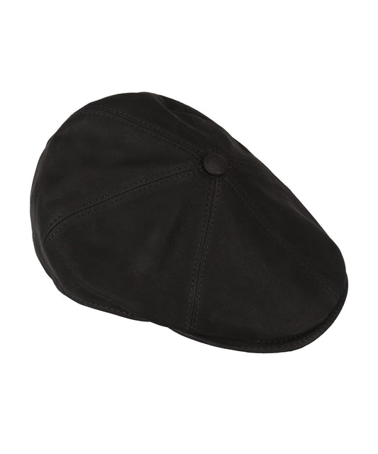 Lederkappe | Schwarz