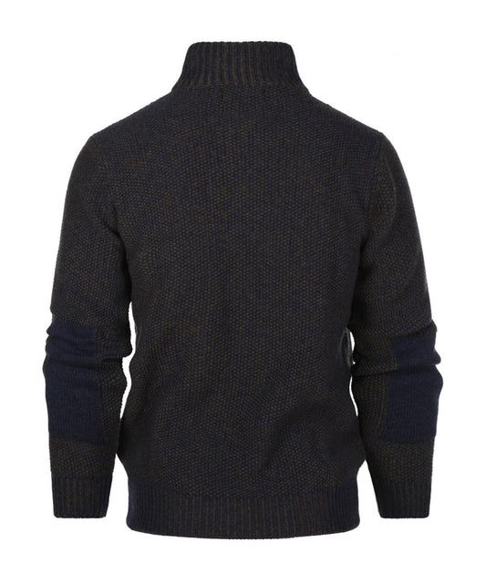 Pullover mit Reißverschluss | Blau