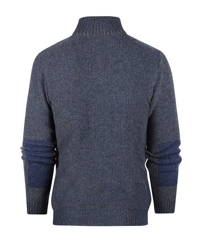 Pullover mit Reißverschluss | Denimblau