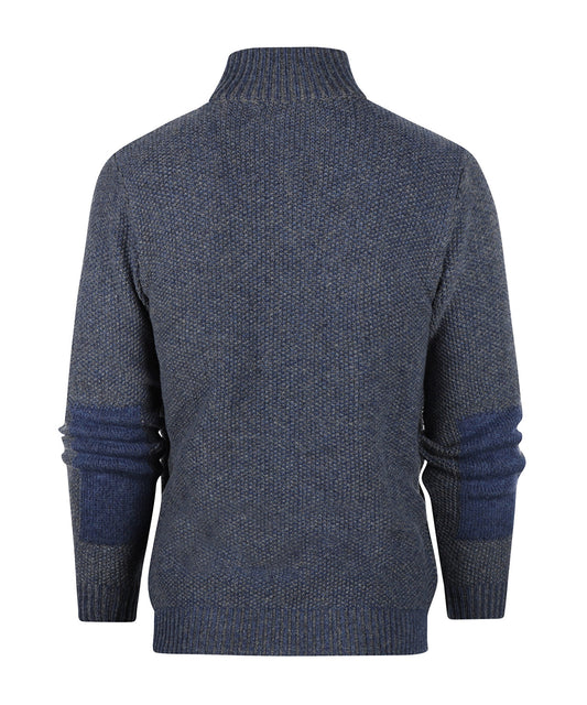 Pullover mit Reißverschluss | Denimblau
