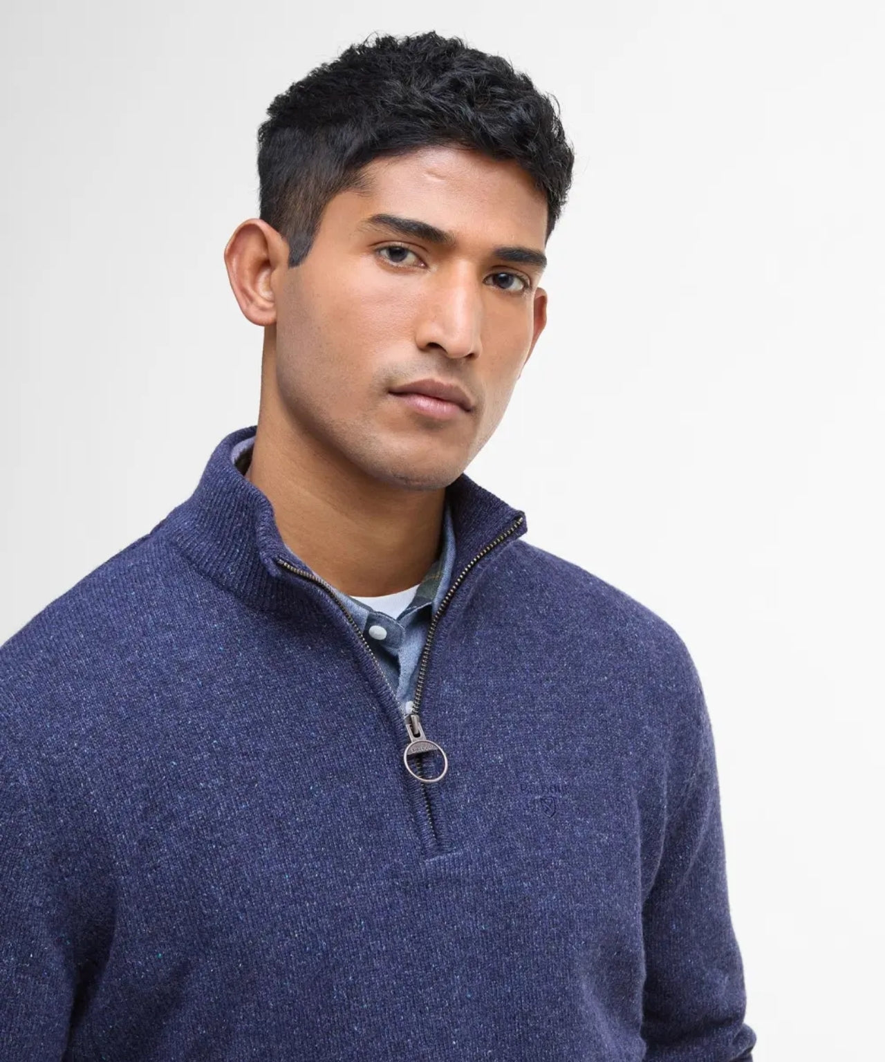 Tisbury Pullover mit hohem Reißverschluss | Blau