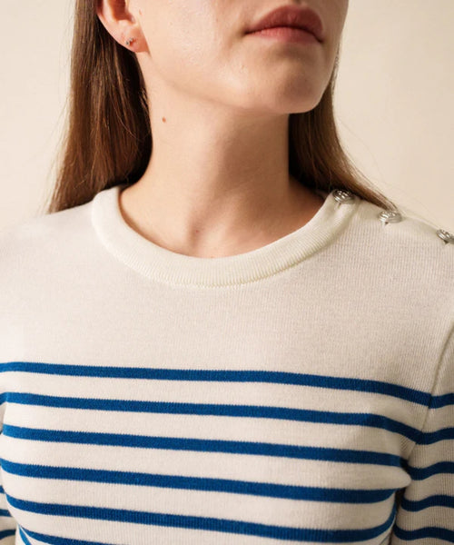 Saint James Pullover Maree IIR | Wit