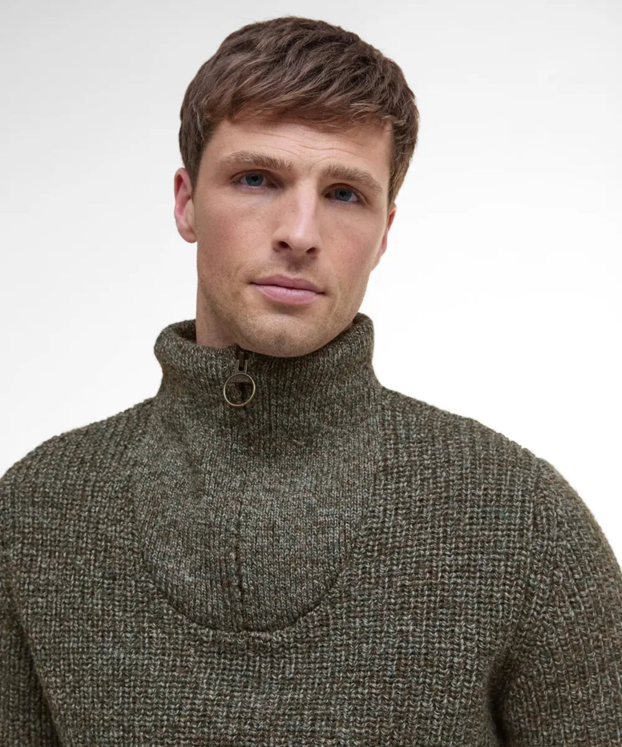 Barbour New Tyne Pullover mit halbem Reißverschluss | Grau