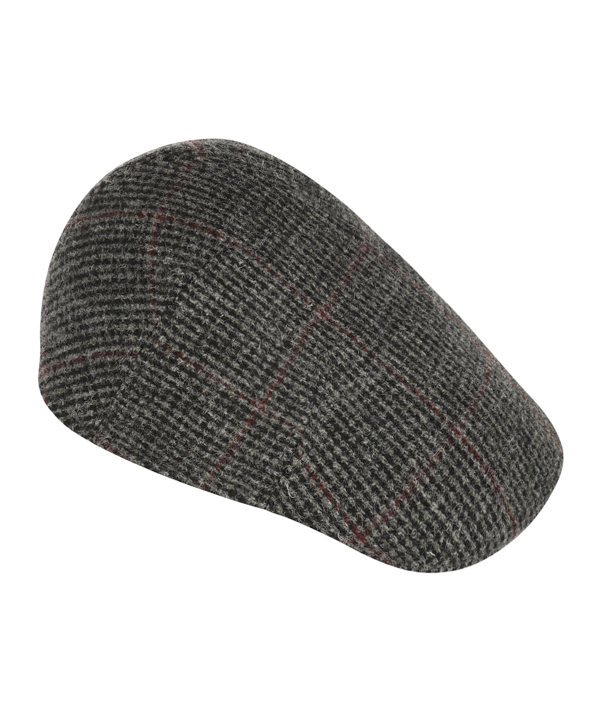 Jockey Cap Harris Tweed | Donkergrijs Ruit