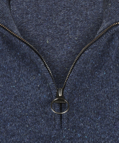 Tisbury Pullover mit hohem Reißverschluss | Blau