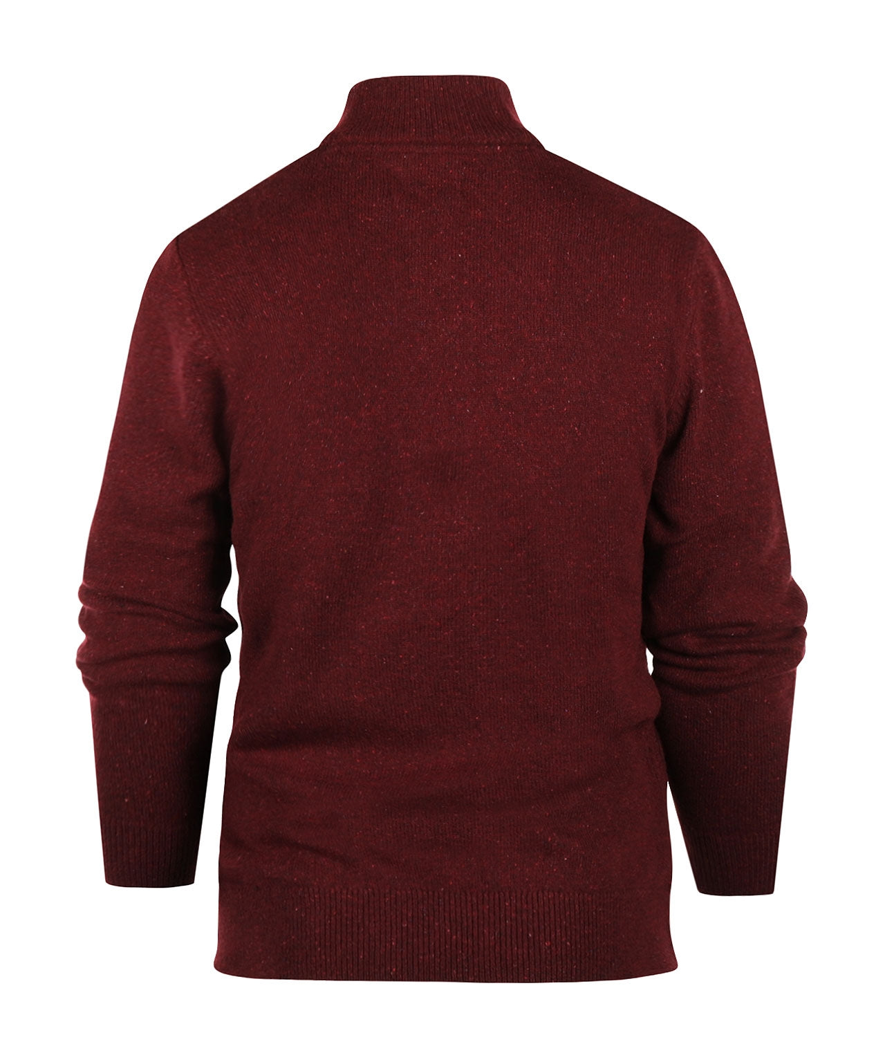 Tisbury Pullover mit hohem Reißverschluss | Bordeauxrot