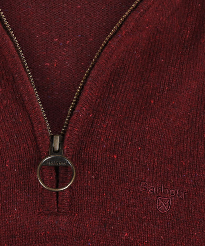 Tisbury Pullover mit hohem Reißverschluss | Bordeauxrot