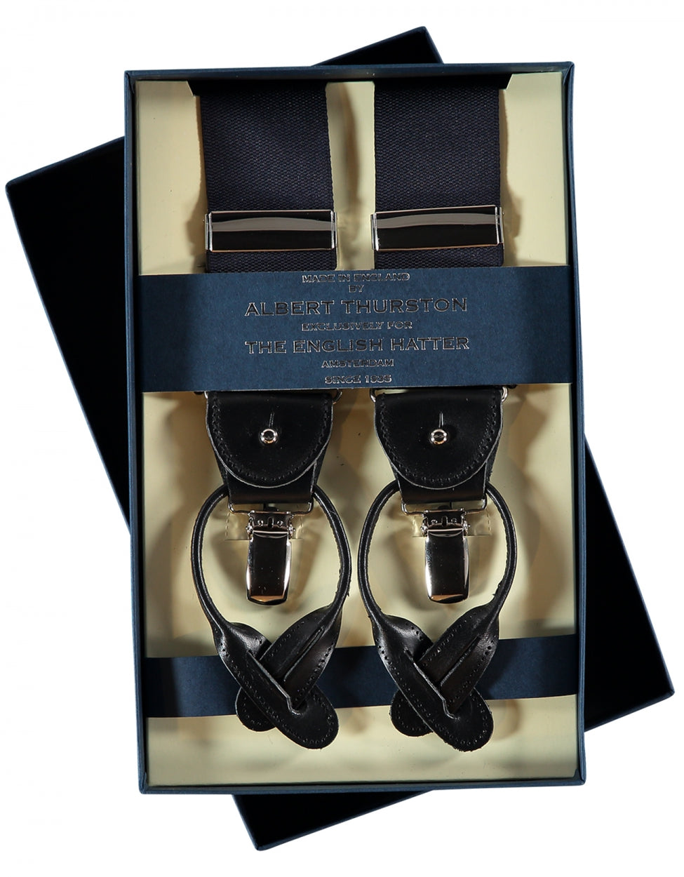 2-in-1-Zahnspange mit Clips und Riemen | Nachtblau