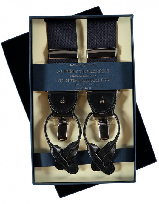 2-in-1-Zahnspange mit Clips und Riemen | Nachtblau