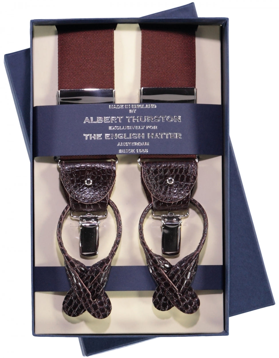 2-in-1-Zahnspange mit Clips und Riemen | Braun