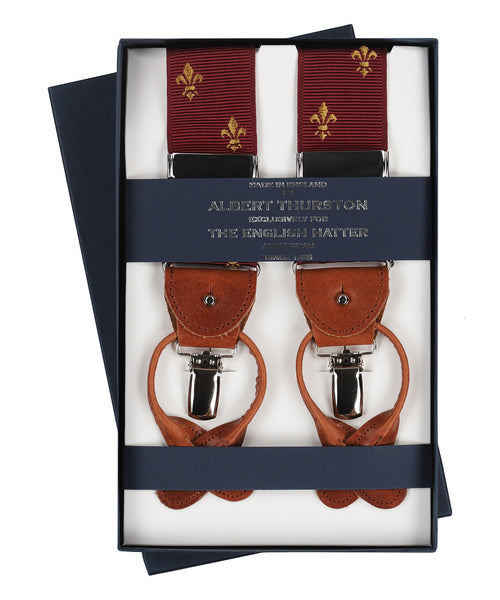 2-in-1 Braces with Clips and Straps | Red