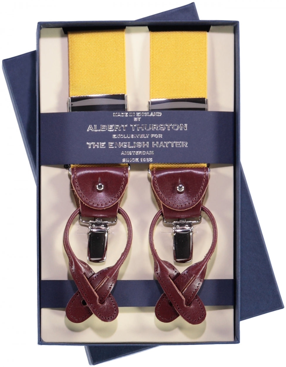 2-in-1-Zahnspange mit Clips und Riemen | Gelb