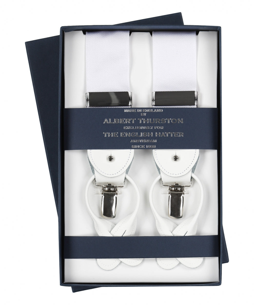 2-in-1 Braces with Clips and Straps | White