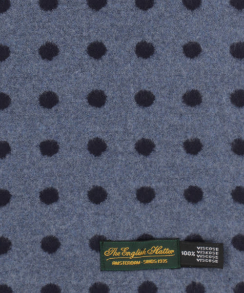 Viscose Scarf with classic Print | Blue