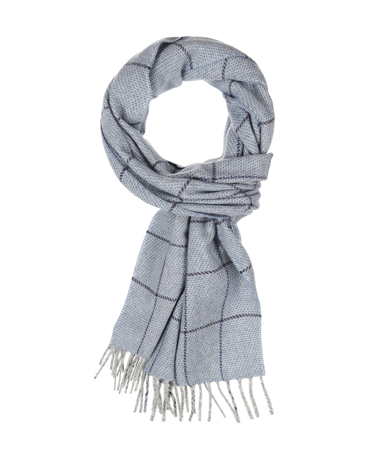 Scarf Wool with Cashmere | Blue