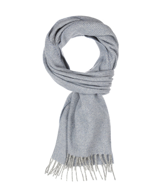Wollschal mit Kaschmir | Blau