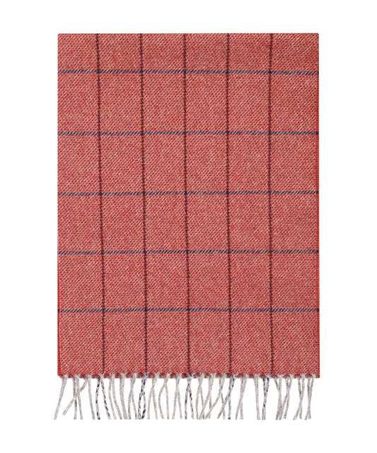 Wollschal mit Kaschmir | Rot