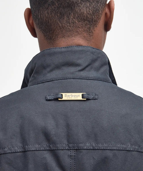 Barbour Wax jacket Ogston | Navy Blauw
