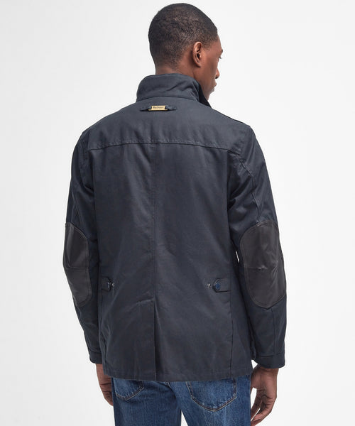 Barbour Wax jacket Ogston | Navy Blauw