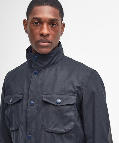 Barbour Wachsjacke Ogston | Marineblau