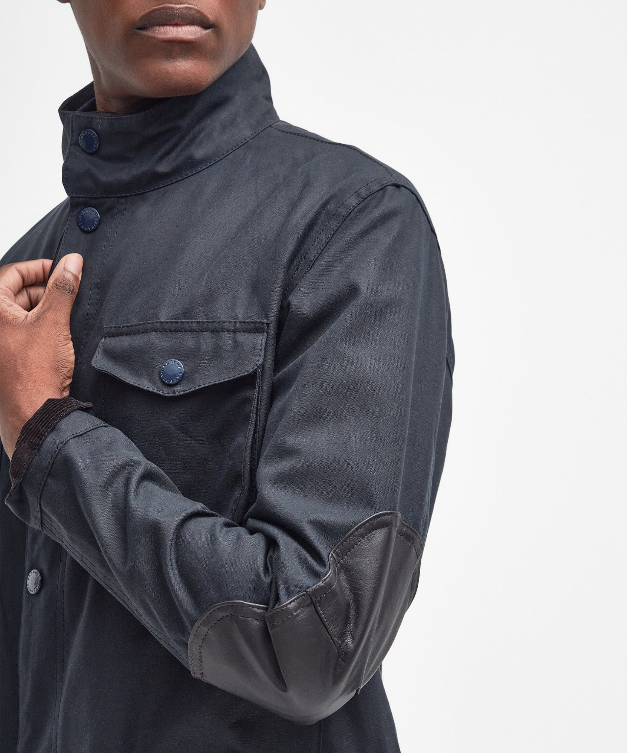 Barbour Wachsjacke Ogston | Marineblau